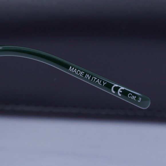 Saint Laurent SL304 009 Square Sunglasses - Green/Black - Picture 5 of 9